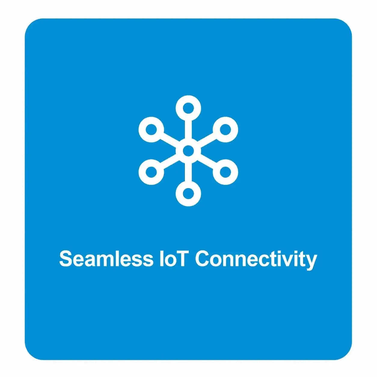 Seamless IoT connectivity icon illustration